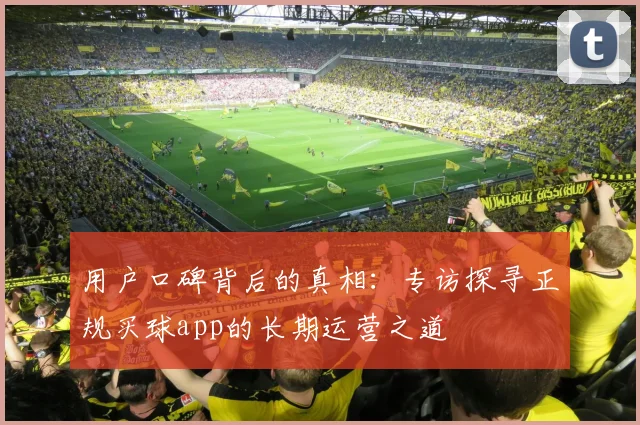 用户口碑背后的真相：专访探寻正规买球app的长期运营之道