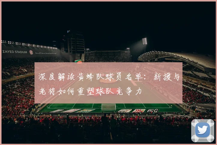 深度解读黄蜂队球员名单：新援与老将如何重塑球队竞争力